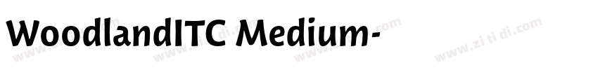 WoodlandITC Medium字体转换